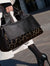 Chic Genuine Leather Large Capacity Handbag Women's Bag Fashion Leopard Print Tote Bag Soft Leather Lady Bag