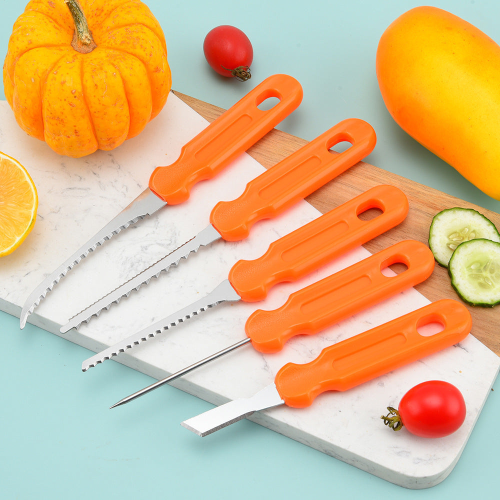 Halloween Pumpkin Carving Knife Ten Piece Set Stainless Steel Fruit Platter Carving Pottery Tool Set