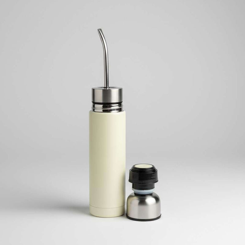 South American Mate Tea Travel Mug - Brazilian Filter Straw, Insulated Bullet Bottle, 3-in-1 Portable Mate Gourd Kit
